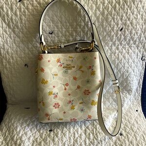 Coach bag with charm never used